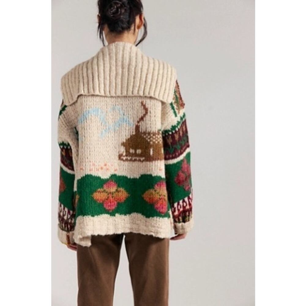 Free People Wonderland SoftSpun Cardigan New XL Extra Large - Picture 4 of 9